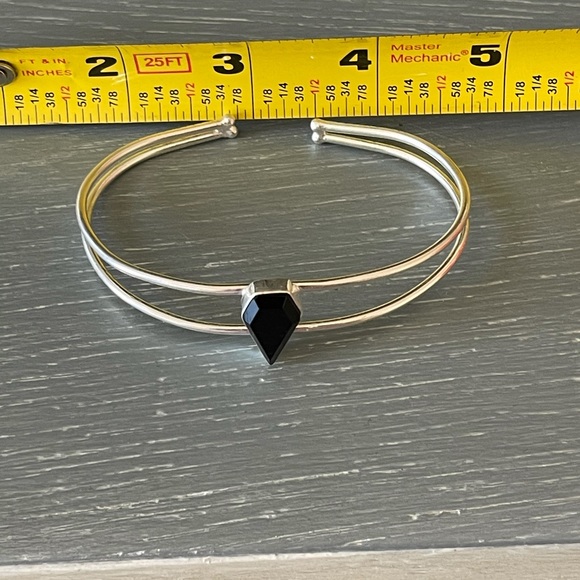 🌟 Black Onyx Sterling Silver Bracelet - Picture 8 of 9